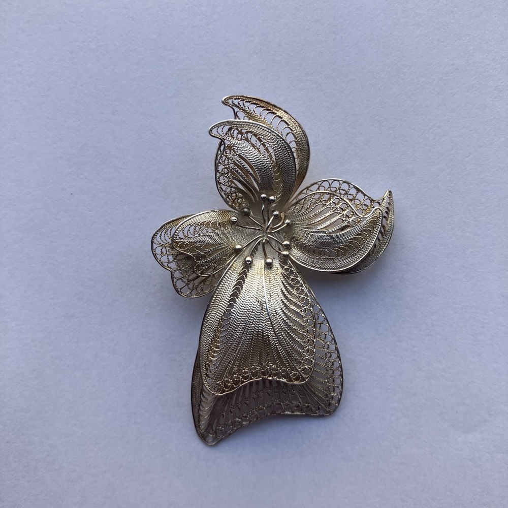 Vintage sterling, silver angel